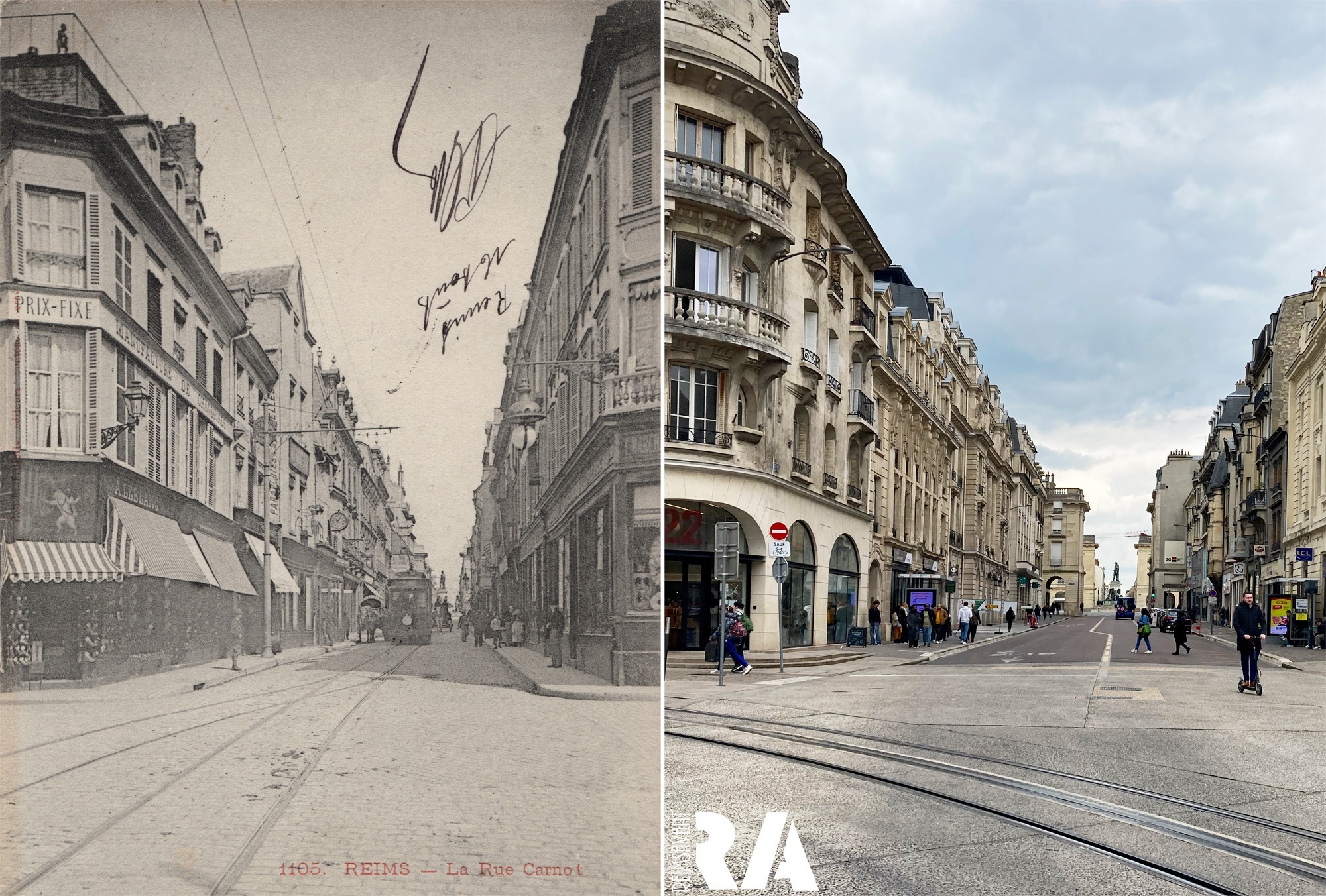 La rue Carnot en 1903