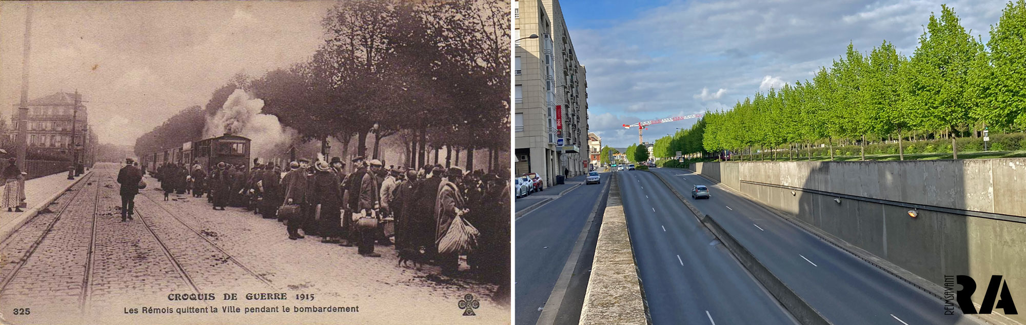 1915 – Les Rémois quittent la Ville avec le C.B.R.