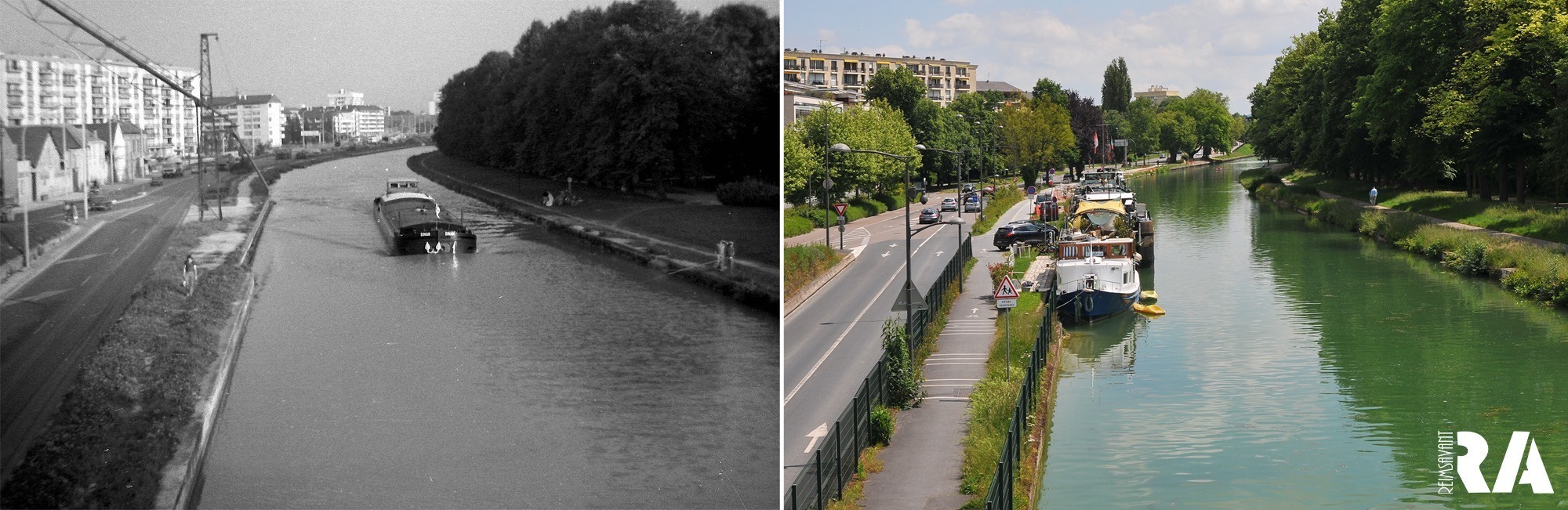 Le canal vu du pont de Venise