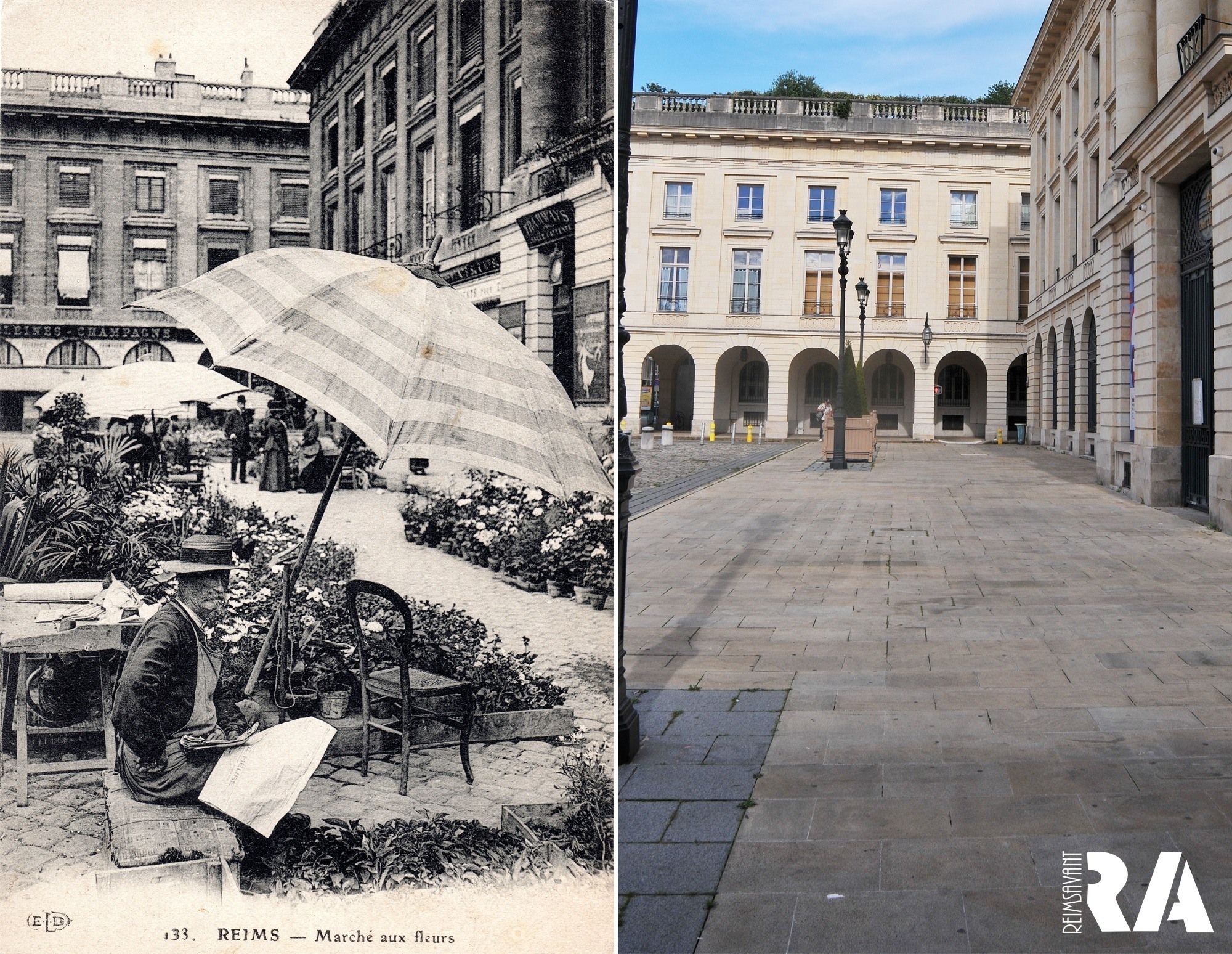 Le marché aux fleurs place Royale