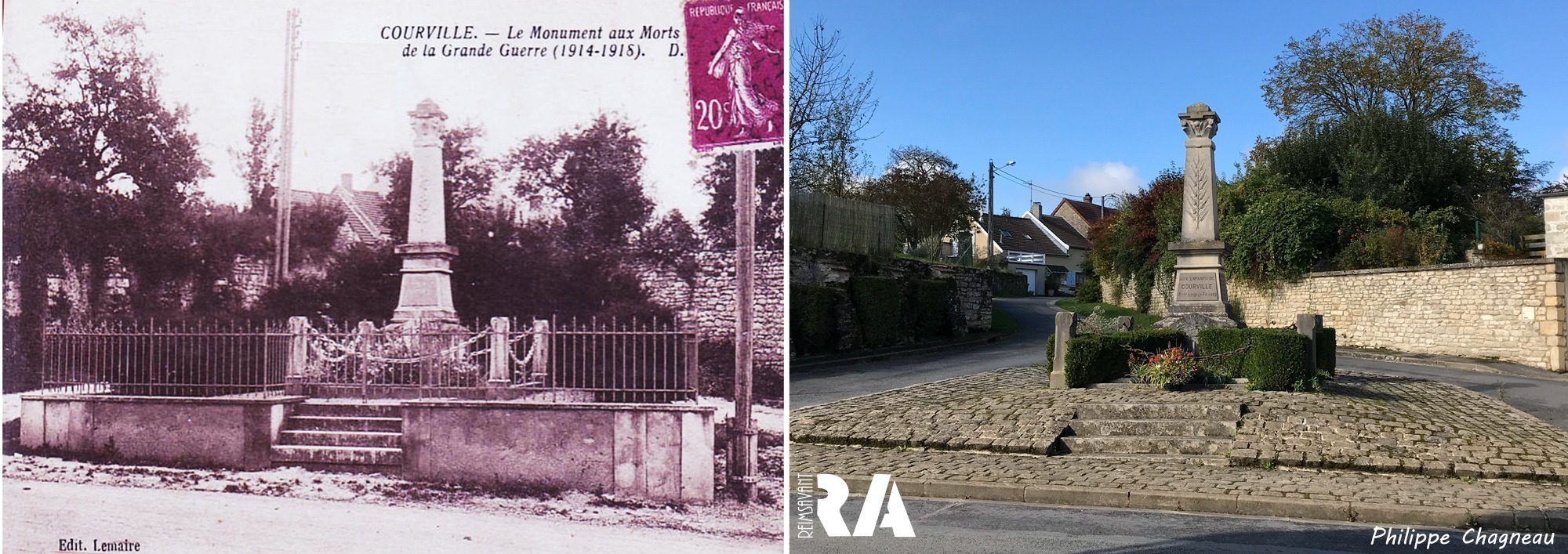 Courville, le monument aux morts