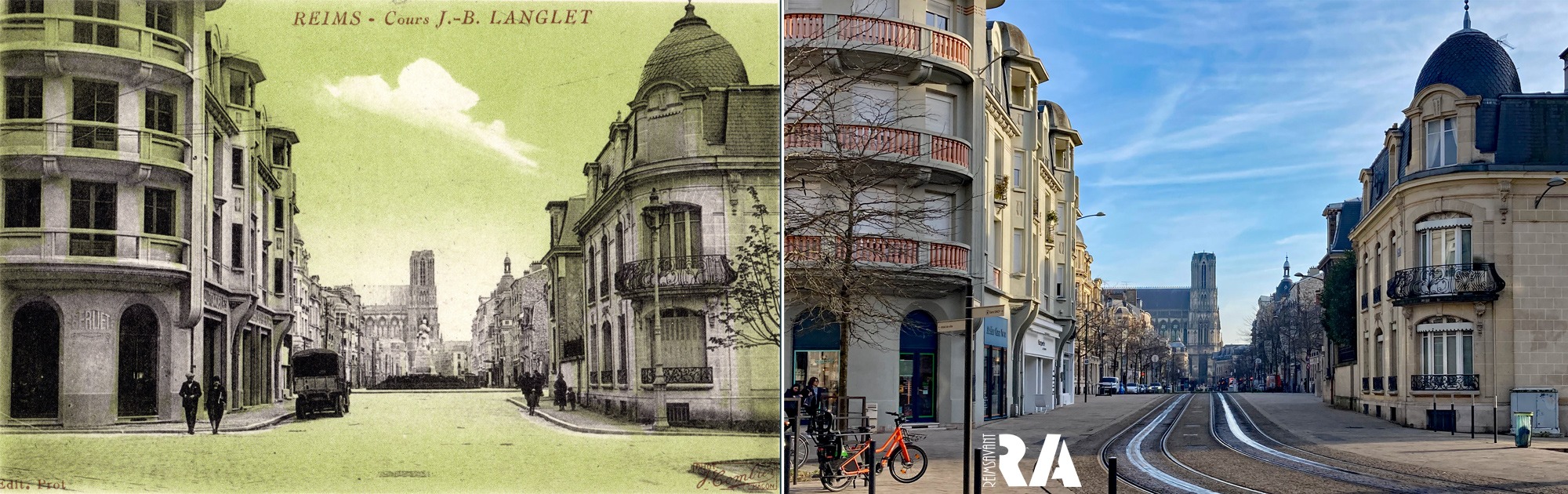 Promenade cours Langlet #1 de la rue Thiers à la rue Carnot