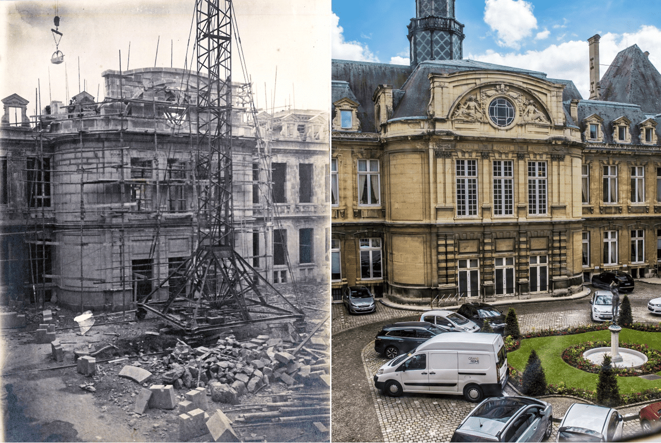 La cour d'honneur de l'hôtel de Vile