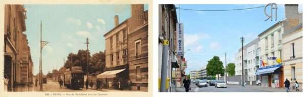 Rue de Neufchâtel vers les casernes