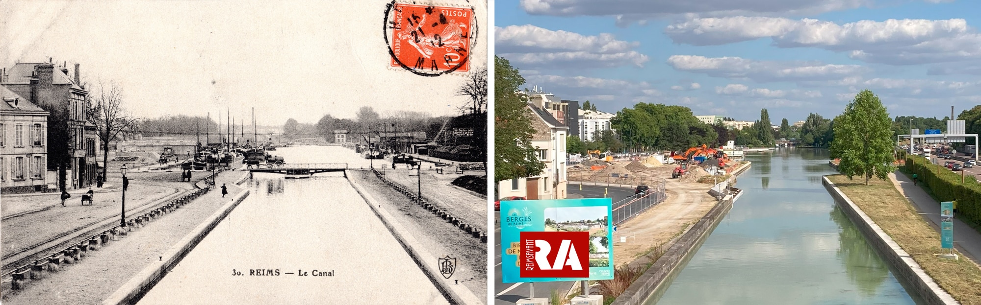 Le canal en 1912