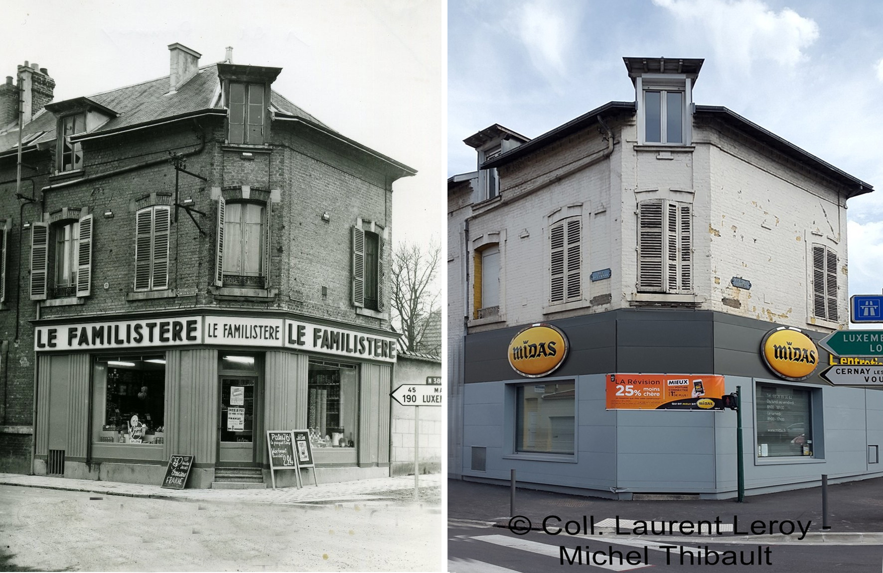 Le familistère : angle de la rue de Cernay et boulevard Pommery