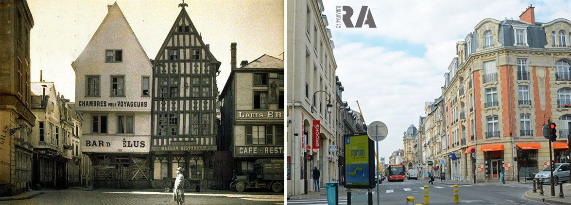Les Vieilles Maisons de la Place des Marchés / Place du Forum par Béatrice Keller