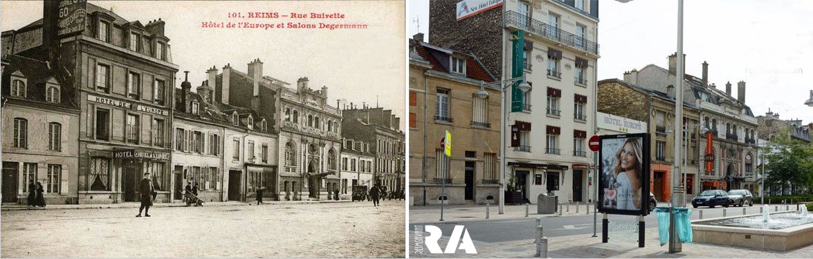 Rue Buirette : Hôtel de l&rsquo;Europe et Salons Degermann