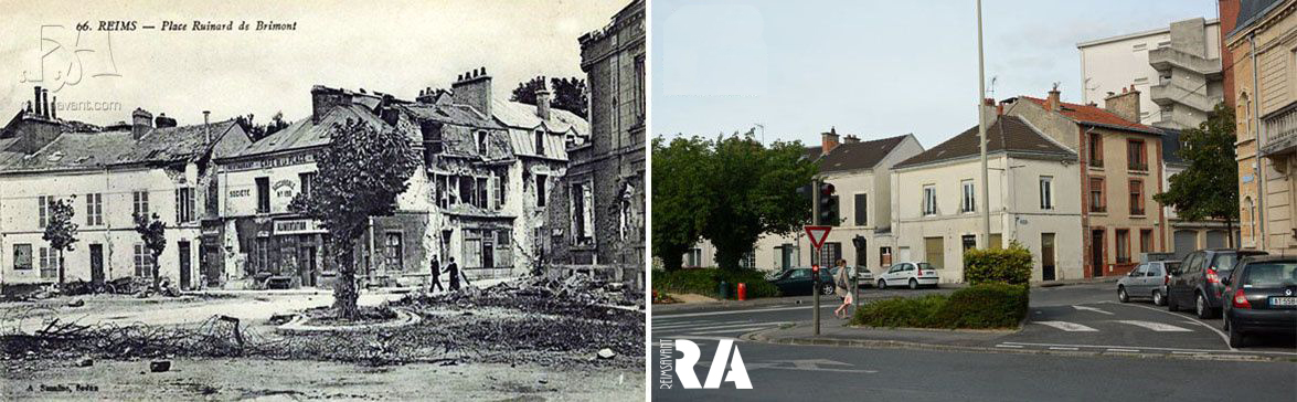 Place Ruinart de Brimont après 1914-1918