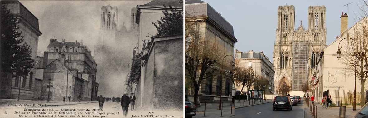 La cathédrale le 19 septembre 1914