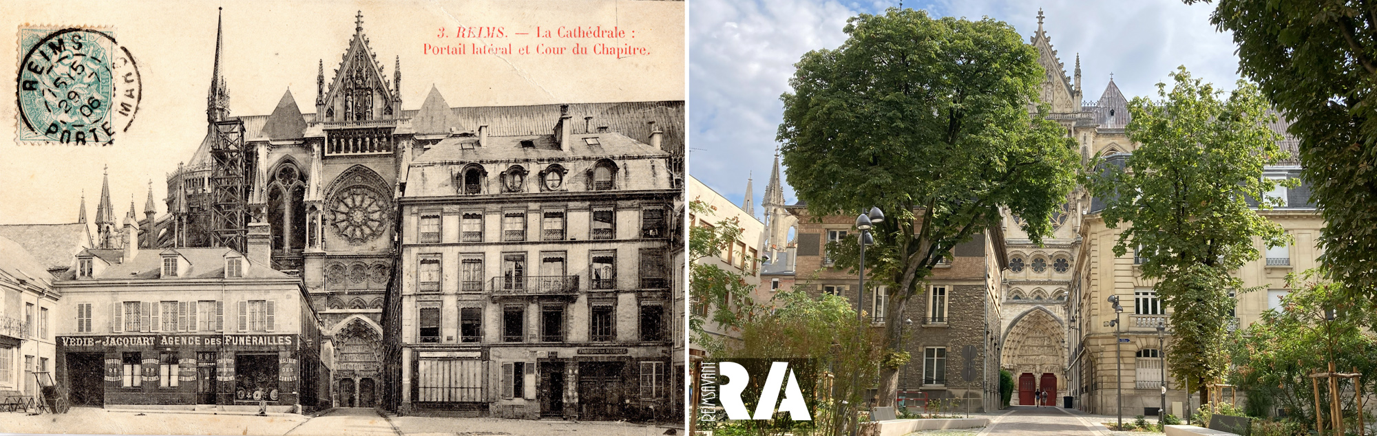 La place du Chapitre avant la Grande Guerre